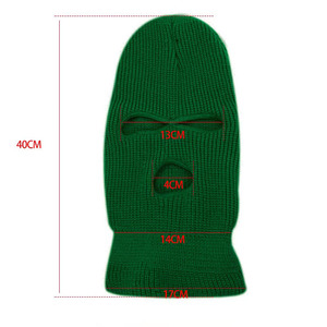 Biểu Tượng Tùy Chỉnh Mặt Nạ Thêu Logo Balaclava <span class=keywords><strong>Hat</strong></span> 3 Lỗ Mũ Mùa Đông Ngoài Trời Thể Thao Đầy Đủ Bìa Trượt Tuyết Mặt Nạ - Product Image 4