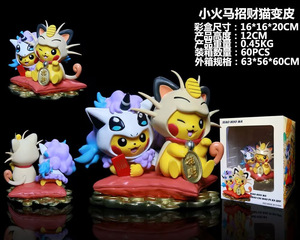 ฟิกเกอร์อนิเมะญี่ปุ่นสไตล์ใหม่ โปเกมอน พิกะจู คอสเพลย์ มิว เกนการ์ ชาริซาร์ด บัลบัสซอร์ บลาสทอยส์ ของเล่นแอคชั่นฟิกเกอร์สำหรับเด็ก - Product Image 3