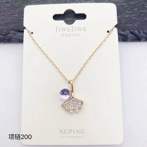 Collier en cristal pour femme, design original Jingjing xuping, <span class=keywords><strong>bijoux</strong></span> de luxe pour femme, plaqué or 18 carats avec diamants de haute qualité - Product Image 4