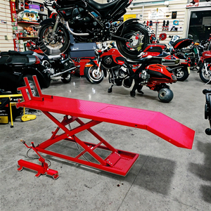 Table élévatrice pneumatique pour moto 1500 lb, palan à air pour moto tout-terrain avec pompe à pied, accessoire pour moto, palan à air pour moto - Product Image 2