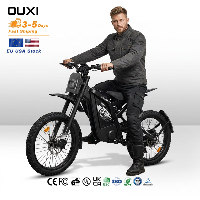 OUXI Electric Bike Ready Stock Electrically Mountain Mountainbike 24inch Offroad Tire Ebike Electric Bike Factory GT2000