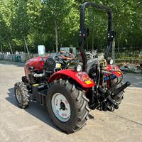 Tracteur agricole à quatre roues motrices à empattement court de 50 ch, moteur diesel Laidong Euro V avec barre de sécurité