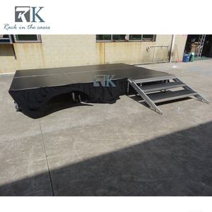 Scène carrée avec jupes de scène, plateforme stable et robuste, capacité de charge élevée - Product Image 5