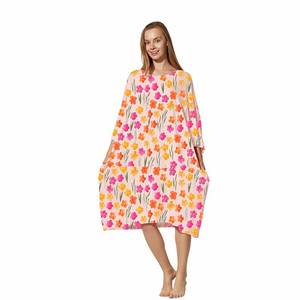 Camicia da notte corta da donna Oversize t-shirt personalizzata con frutta tutta la stampa <span class=keywords><strong>pigiama</strong></span> estivo di raffreddamento taglia unica <span class=keywords><strong>in</strong></span> bambù - Product Image 5