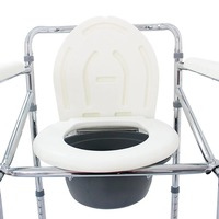 Chaise de bain commode de fauteuil roulant de toilette d'aisance de haute qualité pour des personnes âgées et handicapées
