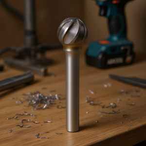 Fresa Rotativa Esférica Ttake AB8300, 16 mm de Diámetro, 59 mm de Longitud, Corte Z-Alu para Metal, Madera y Plástico - Product Image 3