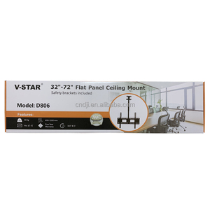 Thép V-STAR gỉ Led <span class=keywords><strong>LCD</strong></span> TV Telescopic xoay 360 Trần núi <span class=keywords><strong>Bracket</strong></span> 32 "-72" 110 lbs Công suất 600x400 mét VESA - Product Image 4