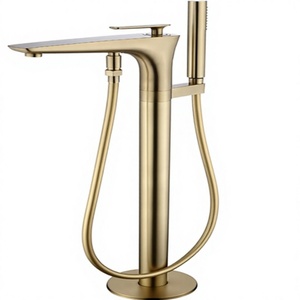 <span class=keywords><strong>Rubinetto</strong></span> per vasca da <span class=keywords><strong>bagno</strong></span> a pavimento <span class=keywords><strong>con</strong></span> <span class=keywords><strong>doccetta</strong></span>, miscelatore acqua calda e fredda, aeratore a nido d'ape - Product Image 1