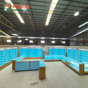 ตู้โชว์ร้านขายบุหรี่แบบลิ้นชัก ตู้โชว์ไม้กระจกพร้อมไฟ LED ตู้โชว์ยาสูบ - Product Image 2