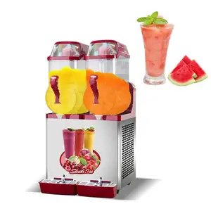 बेचने के लिए कम कीमत वाली गुलाबी स्लश मशीन पेय पदार्थ मशीन वाणिज्यिक टैंक फ्रोजन स्लश