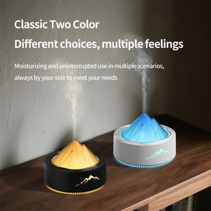New Electric Flame Aroma <b>Diffuser</b> 100ml Plastic Jellyfish Lava Volcano Design Waterless Hotel Use with LED Light Type-C - Product Image 3