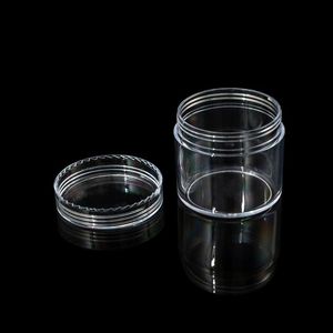 Botella redonda transparente de plástico de 30g para envasado de cosméticos, para polvo de uñas y purpurina. - Product Image 1