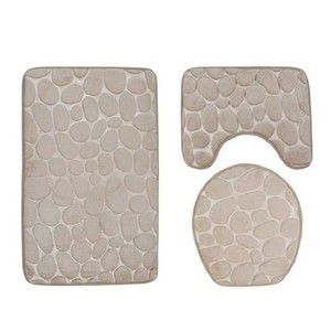 <span class=keywords><strong>Tapis</strong></span> de sol antidérapant à motif galets gaufré, ensemble de trois pièces, pour cuisine, salle de bain, douche, <span class=keywords><strong>tapis</strong></span> absorbant antidérapant pour porte - Product Image 4