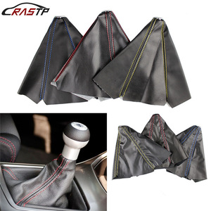 CRASTP <b>Gear</b> Shift Dust <b>Cover</b> Leather Universal Car Manual Transmission <b>Stick</b> <b>Cover</b> With Color Stitching For Upgrade - Product Image 1