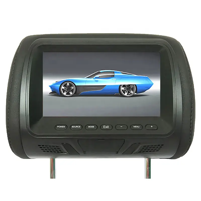 Monitor para reposacabezas de coche, artículo Simple, pantalla Digital LED, almohada, soporte de asiento, pantalla sin Bluetoo, 7 pulgadas