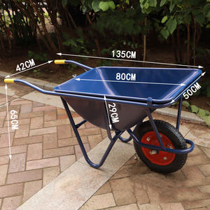 Monocycle épaissi chantier de construction agricole brouette transport léger ordures ménagères chariot chariot de manutention - Product Image 3