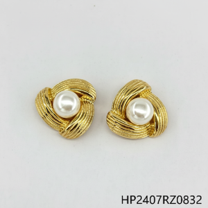 Set di gioielli in acciaio inossidabile da donna-collana bracciale orecchini di perle accessori moda all'ingrosso - Product Image 1