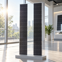 Panneau solaire transparent de qualité supérieure, 110W, verre trempé double, module photovoltaïque BIPV personnalisé pour façade de bâtiment, directement de l'usine