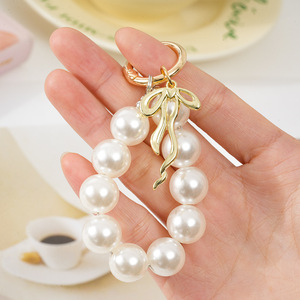 Hot Bán Đính Cườm Ngọc Trai Vòng Tay Keychain Điện Thoại Dây Buộc Thiết Lập Handmade Bead Vòng Đeo Tay Keyring Dây Đeo Di Động Chống Mất Phụ Kiện Phụ Nữ - Product Image 6