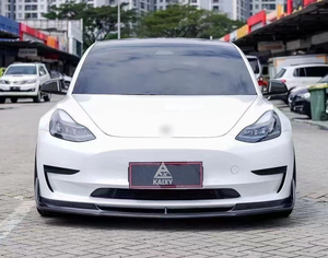 KXY V Style Carbon Fiber Bodykit for Tesla <strong>Model</strong> <strong>3</strong> Front Lip, Side Skirt,Rear <strong>Diffuser</strong>, Spoiler - Product Image 4