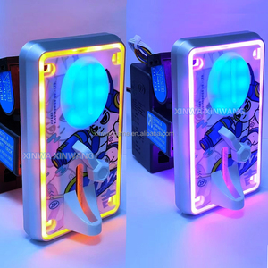 Xinwa JY0001 Aceptador de Monedas Mini de Plástico con Borde LED de Colores, Entrada de 12V, Ranura para Empujador de Monedas y Máquina de Pesca de Muñecas - Product Image 1