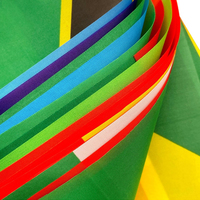 Drapeaux à main personnalisés de petite taille, fabriqués directement en usine, en tissu polyester durable, drapeaux nationaux, guirlandes pour la décoration des écoles et des bureaux