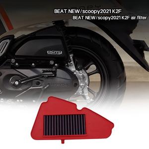แผ่นกรองอากาศมอเตอร์ไซค์อัตราการไหลเวียนสูงสำหรับ Honda <span class=keywords><strong>scoopy</strong></span> 2021 Beat ใหม่ K2F V2 - Product Image 1