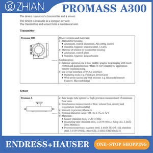 เครื่องวัดอัตราการไหลแบบคอริโอลิส Endress+Hauser Proline Promass a 300 แบบท่อเดี่ยวขนาดกะทัดรัดสำหรับการวัดหลายค่าพารามิเตอร์ - Product Image 1