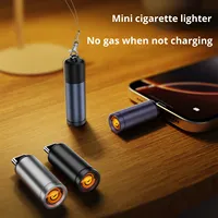 Allume-cigare moderne avec interface Type-C, portable, coupe-vent, mini, pour le camping, les voyages, la voiture, l'avion, sûr à utiliser
