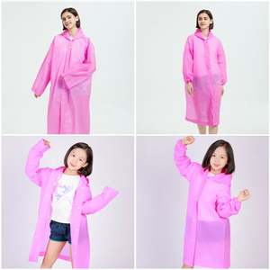 Non-disposable Adult Raincoat Wholesale Outdoor Waterproof Thickening Fashion Eva One-piece Raincoat R2256 - Product Image 5