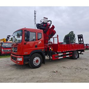 Camión de Plataforma Plana con Brazo Plegable Dongfeng D9, Grúa de 8 Toneladas para Elevación en Jardinería e Infraestructura - Product Image 5