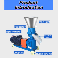 Granulateur de granulés d'aliments durable, petite machine de traitement des aliments pour le bétail, pour l'élevage de bovins, de moutons et de poulets