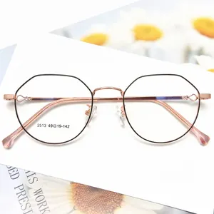 Factory offer designer optical glasses modern eyewear men women metal glasses frames