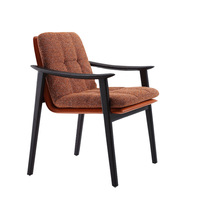 Meubles de salle à manger de style nordique pour café moderne, table en bois et ensemble de 6 chaises de luxe pour restaurant