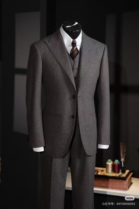 <span class=keywords><strong>Costume</strong></span> d'affaires italien en <span class=keywords><strong>laine</strong></span> de haute qualité bleu marine foncé pour homme, sur mesure, coupe ajustée, double boutonnage, veste et <span class=keywords><strong>pantalon</strong></span>, grande taille, 2 pièces, respirant - Product Image 4