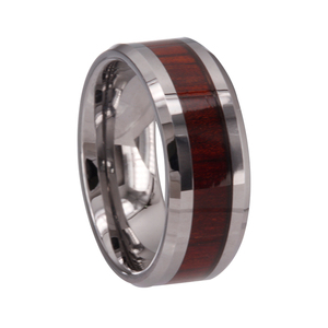 Cheng jewelers bán sỉ <span class=keywords><strong>Turquoise</strong></span> và Koa gỗ <span class=keywords><strong>Inlay</strong></span> <span class=keywords><strong>Tungsten</strong></span> 8 mét engagement Fine nhẫn cho nam giới - Product Image 6