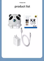 Cámara Inalámbrica: Fácil Configuración 180 °   Cámara Inteligente para el Hogar con Gran Angular y Rotación, Visión Nocturna IR, Comunicación Bidireccional, Cámara de Vigilancia Interior