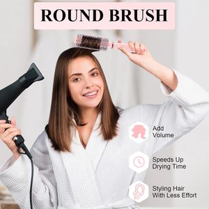HEYMKGO Set di pennelli per il trucco 18 pezzi Super morbido frullatore per capelli e Kit di spazzole per pulitore rotondo districante in 3 pezzi - Product Image 4