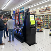 Ayaklı Tip Kendi Kendine Hizmet Veren Kuyruk Yönetim Kiosku ADA Standartlarına Uygun Hizmet Sırası Yönetim Terminali