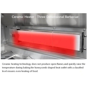 stainless steel rotisserie grill oil <b>tray</b> barbecue easy ignition <b>bbq</b> grill built in thermometer gas grill - Product Image 2