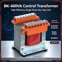 Transformateur abaisseur monophasé haute efficacité 400VA, bobinage en résine d'aluminium à tension personnalisée pour équipement industriel
