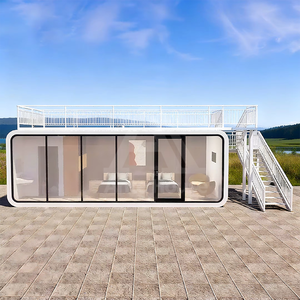 20피트 40피트 이동식 모듈형 간편 이동 맞춤형 조립식 현대식 이동식 애플 캐빈 하우스 판매용 조립식 휴대용 사무실 포드 - Product Image 1