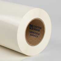 Papier adhésif laminé semi-brillant amovible en rouleau pour l'impression d'emballages