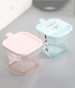 Trong suốt nhự<span class=keywords><strong>a</strong></span> vuông hình chữ nhật gia vị hộp gia vị nồi lọ muỗng BPA miễn phí máy rử<span class=keywords><strong>a</strong></span> chén an toàn cấp thực phẩm - Product Image 4