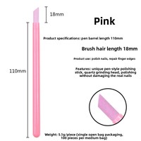 Poussoir à cuticules en plastique solide pour nail art, bâtonnet polissant pour bordures d'ongles, noir, blanc, rose, pièce unique, fourni par l'usine