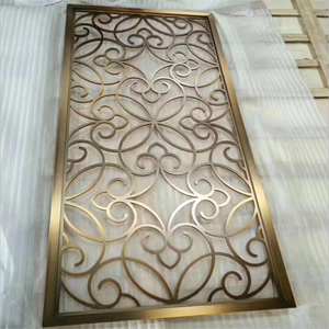 Thép Không Gỉ Phòng Khách Phòng Ngủ Wall Panel Divider Thiết Kế Phân Vùng Kim Loại Cho Trong Nhà - Product Image 2
