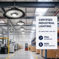 Projecteur LED UFO 150W pour entrepôt, usine, atelier, éclairage industriel, étanche IP66, IK08