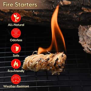 Allume-feu en laine de <span class=keywords><strong>bois</strong></span> à <span class=keywords><strong>allumage</strong></span> rapide pour camping en plein air BBQ accessoires de barbecue essentiels - Product Image 3