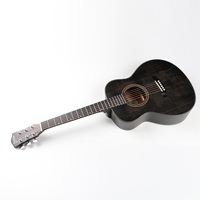 Hot in Stock Deviser Guitar 36 Inch LS-130TBK Matte Good Quality Acoustic Guitar for Beginners for Wholesale