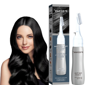 Tinte para el Cabello sin Amoníaco en Tubo, Cobertura Múltiple de Canas, Crema Colorante para el Cabello, Tinte Permanente Negro para Hombres y Mujeres, Venta al por Mayor - Product Image 2